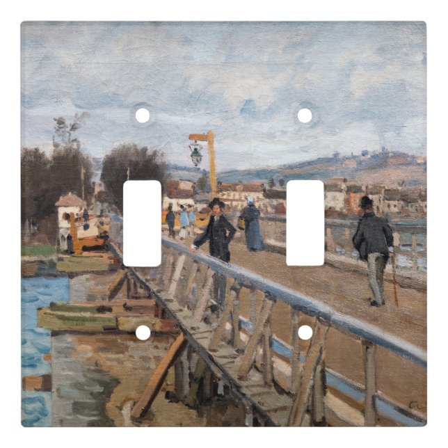 Alfred Sisley - Footbridge at Argenteuil Light Switch Cover (Front)