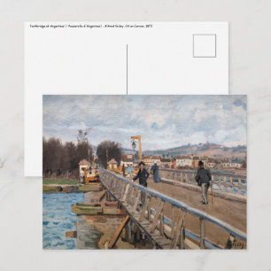Alfred Sisley - Footbridge at Argenteuil Postcard