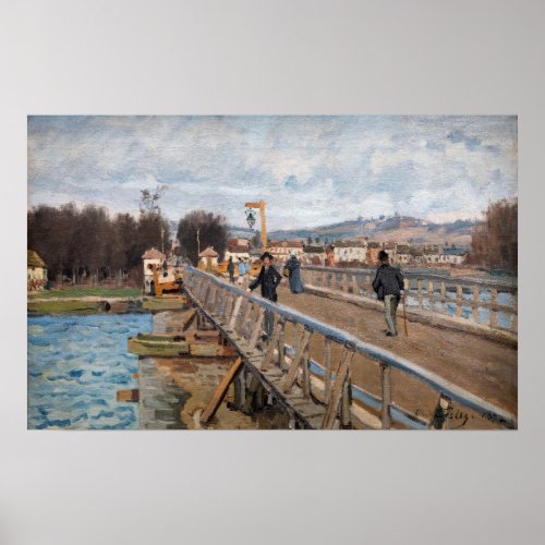 Alfred Sisley _ Footbridge at Argenteuil Poster