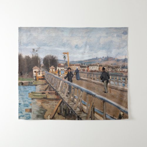 Alfred Sisley _ Footbridge at Argenteuil Tapestry