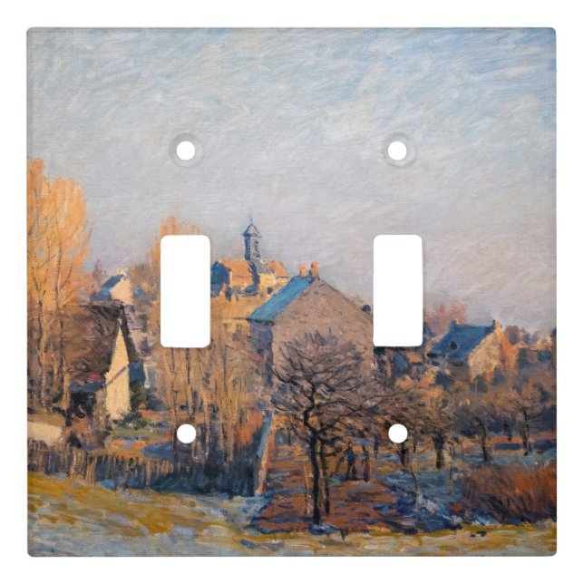 Alfred Sisley - Frosty Morning in Louveciennes Light Switch Cover (Front)