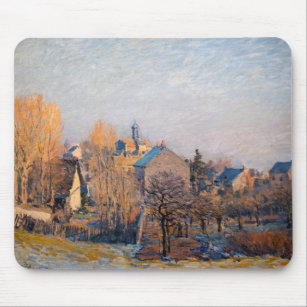 Alfred Sisley - Frosty Morning in Louveciennes Mouse Pad