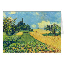 Alfred Sisley Grain Fields Argenteuil