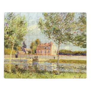Alfred Sisley Houses on the banks of the Loing Jigsaw Puzzle