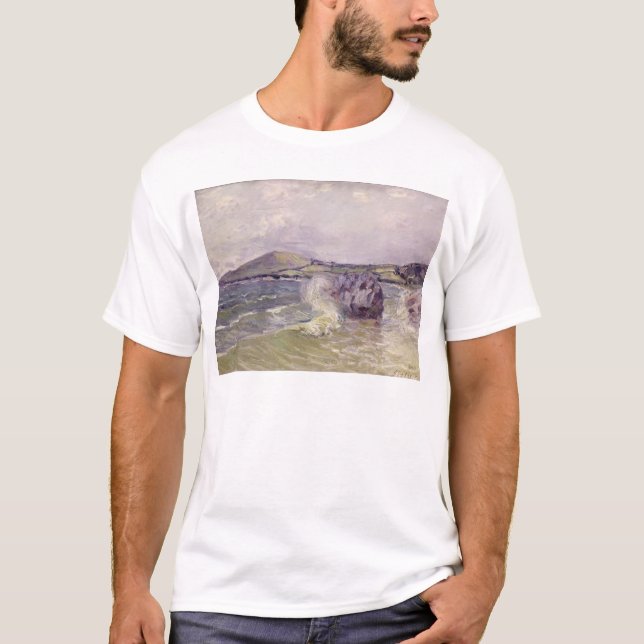 Alfred Sisley | Lady's Cove, Langland Bay, Le Mati T-Shirt (Front)
