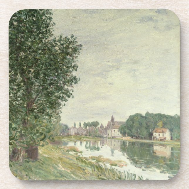 Alfred Sisley | Moret-sur-Loing Drink Coaster (Front)
