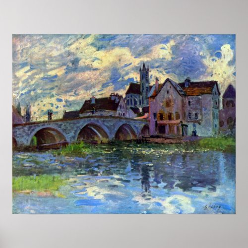 Alfred Sisley _ Moret_sur_Loing Poster