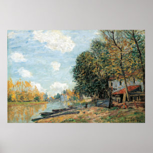Alfred Sisley Moret: The Banks of the River Loing Poster