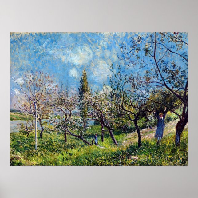Alfred Sisley Orchard in Spring Poster (Front)