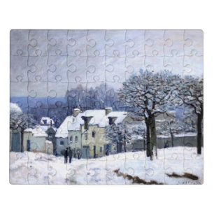 Alfred Sisley Place du Chenil in Marly, snow  Jigsaw Puzzle