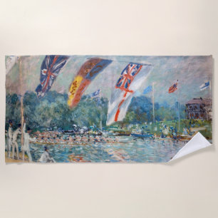Alfred Sisley - Regatta at Molesey Beach Towel