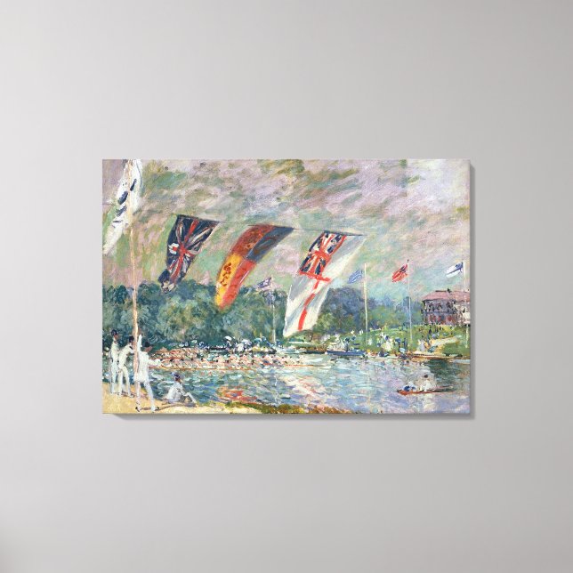 Alfred Sisley | Regatta at Molesey Canvas Print (Front)