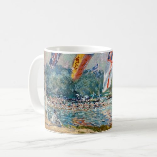 Alfred Sisley _ Regatta at Molesey Coffee Mug