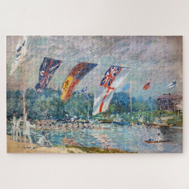 Alfred Sisley - Regatta at Molesey Jigsaw Puzzle (Horizontal)