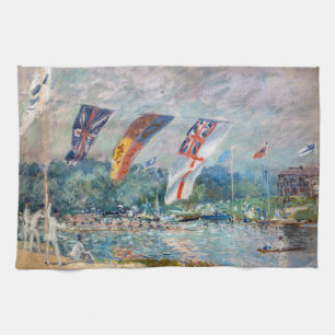 Alfred Sisley - Regatta at Molesey Kitchen Towel