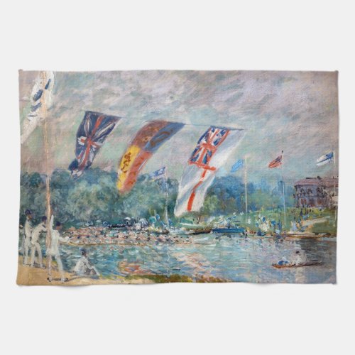 Alfred Sisley _ Regatta at Molesey Kitchen Towel