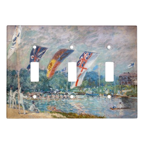 Alfred Sisley _ Regatta at Molesey Light Switch Cover