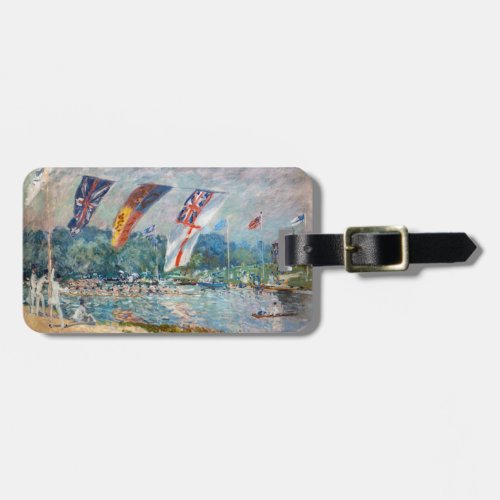 Alfred Sisley _ Regatta at Molesey Luggage Tag