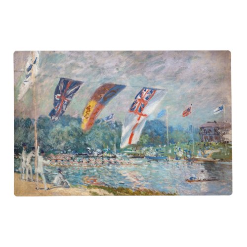 Alfred Sisley _ Regatta at Molesey Placemat