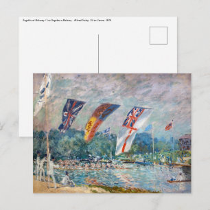 Alfred Sisley - Regatta at Molesey Postcard