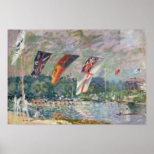Alfred Sisley | Regatta at Molesey Poster (Front)