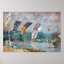 Alfred Sisley - Regatta at Molesey Poster