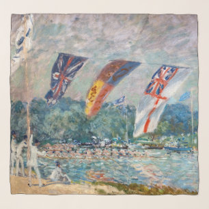 Alfred Sisley - Regatta at Molesey Scarf