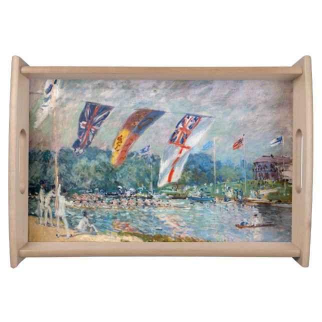 Alfred Sisley - Regatta at Molesey Serving Tray (Front)