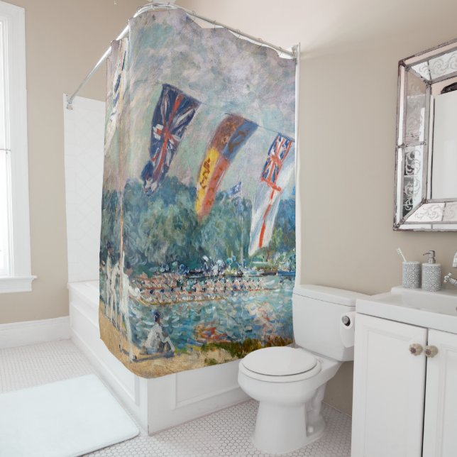Alfred Sisley - Regatta at Molesey Shower Curtain (In Situ)