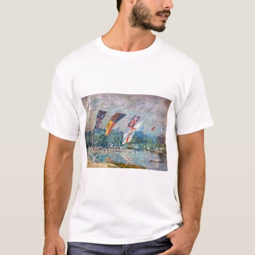 Alfred Sisley _ Regatta at Molesey T_Shirt