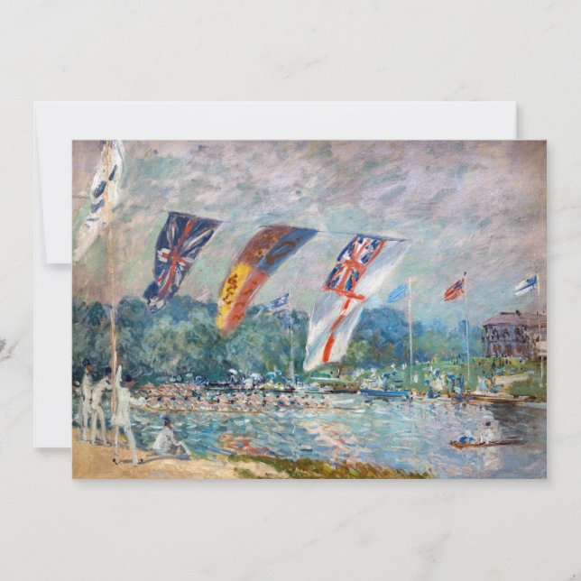 Alfred Sisley - Regatta at Molesey Thank You Card (Front)