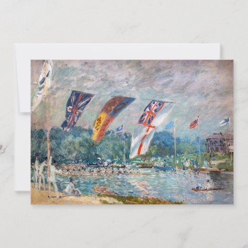 Alfred Sisley _ Regatta at Molesey Thank You Card