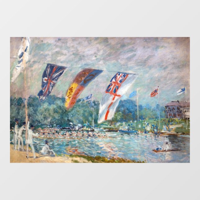 Alfred Sisley - Regatta at Molesey Window Cling (Sheet)