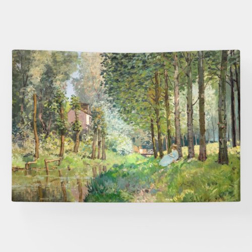 Alfred Sisley _ Rest along the Stream Banner