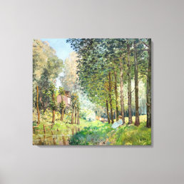 Alfred Sisley - Rest along the Stream Canvas Print