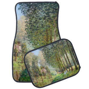 Alfred Sisley - Rest along the Stream Car Floor Mat