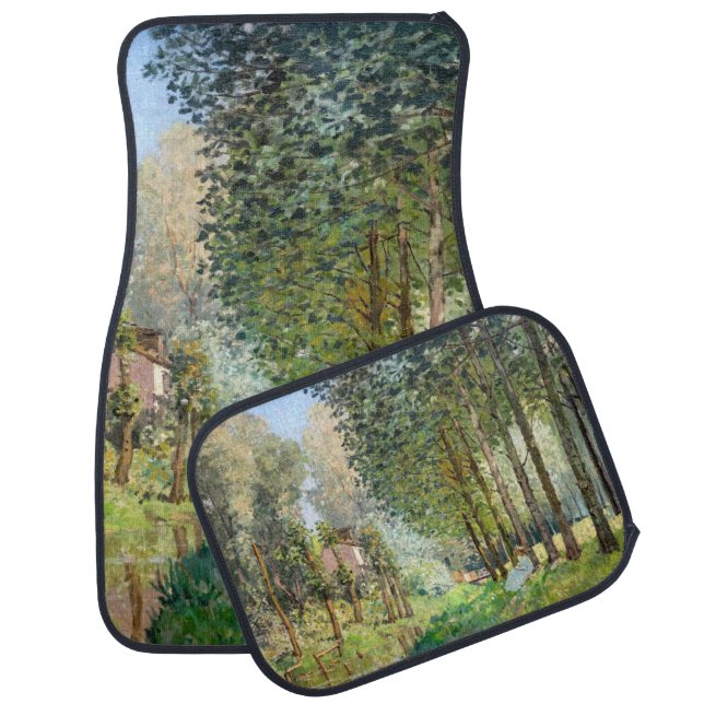 Alfred Sisley - Rest along the Stream Car Floor Mat (Set)