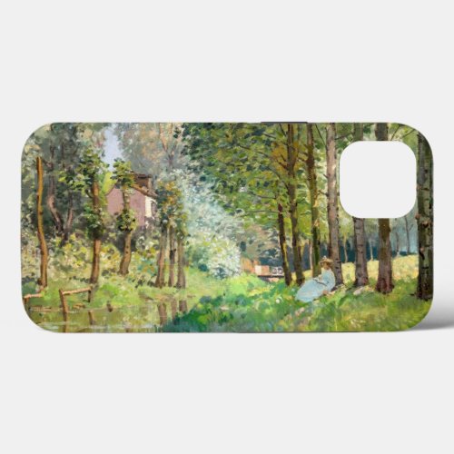 Alfred Sisley _ Rest along the Stream iPhone 13 Case