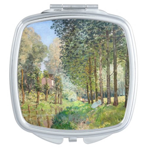 Alfred Sisley _ Rest along the Stream Compact Mirror