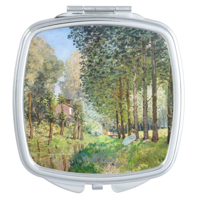 Alfred Sisley - Rest along the Stream Compact Mirror (Front)