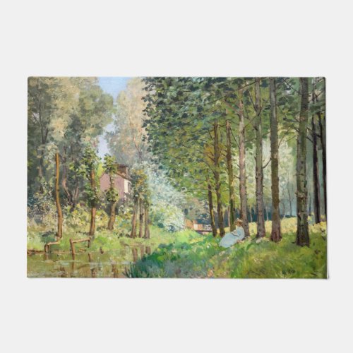 Alfred Sisley _ Rest along the Stream Doormat