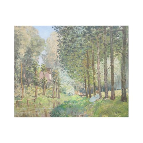 Alfred Sisley _ Rest along the Stream Gallery Wrap