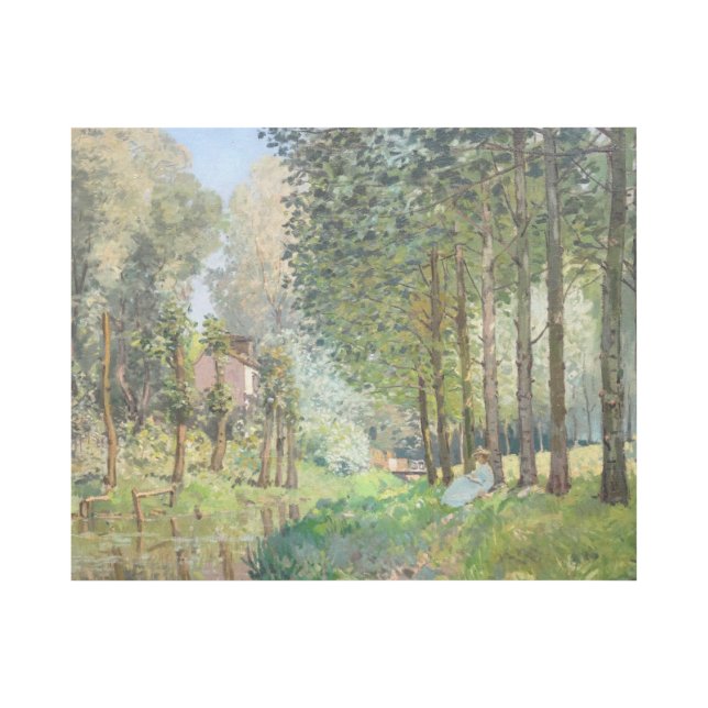 Alfred Sisley - Rest along the Stream Gallery Wrap (Front)