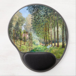 Alfred Sisley - Rest along the Stream Gel Mouse Pad