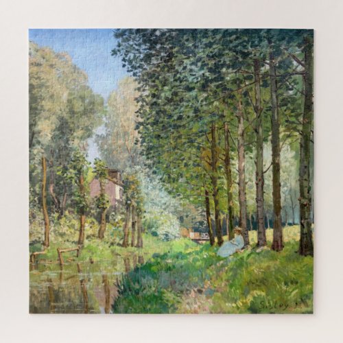 Alfred Sisley _ Rest along the Stream Jigsaw Puzzle