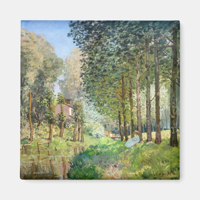 Alfred Sisley - Rest along the Stream Magnet (Front)