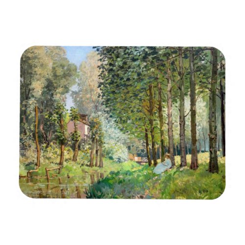 Alfred Sisley _ Rest along the Stream Magnet