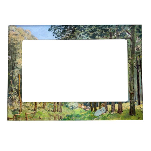 Alfred Sisley - Rest along the Stream Magnetic Frame (Front)