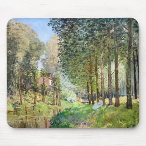 Alfred Sisley _ Rest along the Stream Mouse Pad