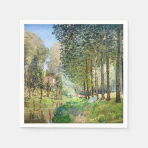 Alfred Sisley - Rest along the Stream Napkins